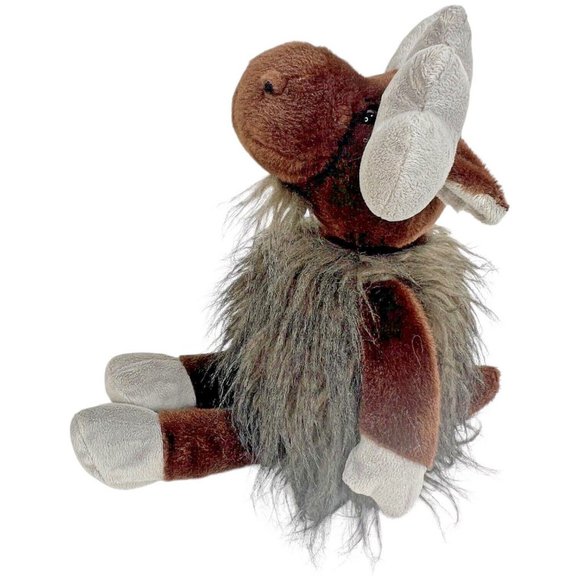 Ganz MYLO Moose Plush Shaggy Furry 18 Inch Floppy Stuffed Animal Toy Brown Gray - Picture 6 of 8